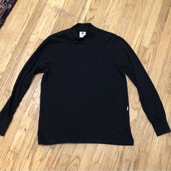 Aimé Leon Dore Black Mock Neck Long Sleeve Sweater Shirt, Size M - Picture 3 of 16